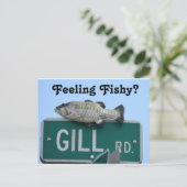 Voel je je een visje? briefkaart (Staand voorkant)