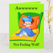 Voel je je niet goed? Kaart (Gele Bloem)