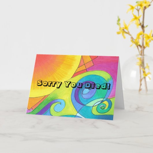 Voel je je nu beter? kaart (Gele Bloem)