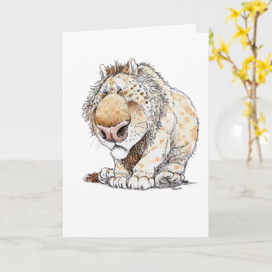 Voel je kaart van monsterlijke groet (Gele Bloem)