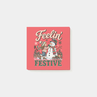 Voel je Kerstmis Kerstsneeuwman Kinderen Post-it® Notes