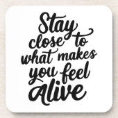 Voel je levend Onderzetter (Voorkant)