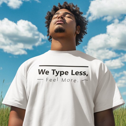 Voel je meer minimaal t-shirt