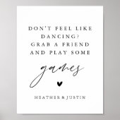 Voel je niet als dansen, speel wat games poster (Voorkant)