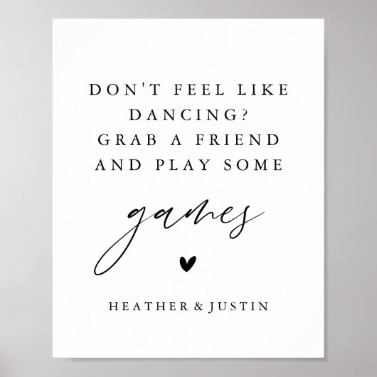 Voel je niet als dansen, speel wat games poster (Voorkant)