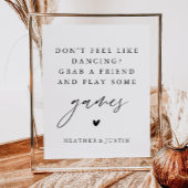 Voel je niet als dansen, speel wat games poster