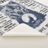 Voel je nooit zo...tegen mijn zoon... sherpa deken (3/4)