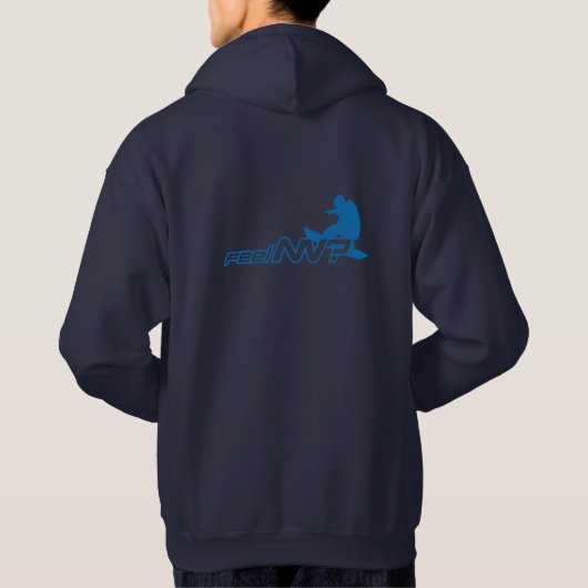 Voel je NV? (TM) Snowboarder Hoodie (Achterkant)