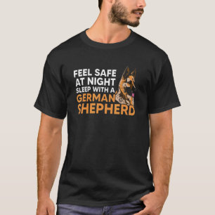 Voel je 's nachts veilig met de Duitse herderhond T-shirt