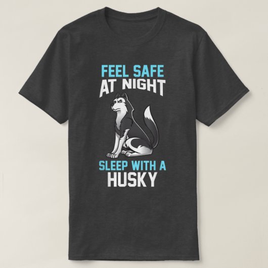 Voel je 's nachts veilig met een Husky T-shirt (Design voorkant)