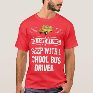 Voel je 's nachts veilig met een schoolbuschauffeu t-shirt