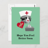 Voel je snel beter in de zure kat briefkaart (Voorkant / Achterkant)