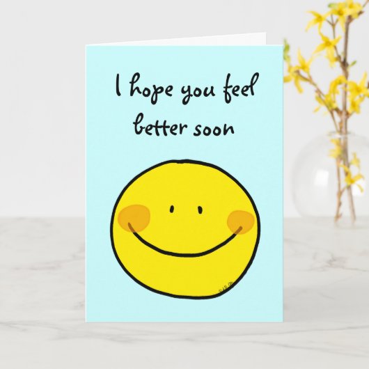 voel je snel beter kaart (Gele Bloem)