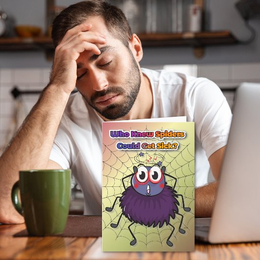 Voel je snel beter Spider Humor worden goed Kaart