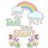 Voel je snel beter sticker (Voorkant)