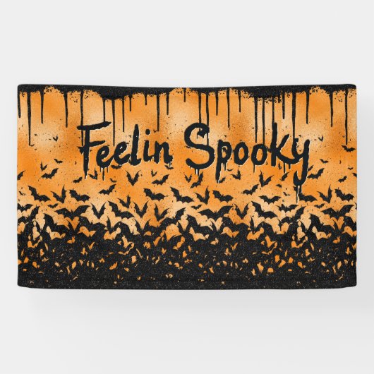 Voel je spooky Halloween Spandoek (Horizontaal)