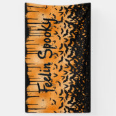 Voel je spooky Halloween Spandoek (Verticaal)