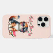 Voel je strandkat perfecte Vibes iPhone Hoesje (Achterkant horizontaal)