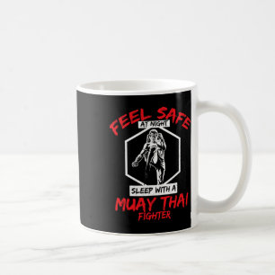 Voel je veilig bij een Muay Thai-vechter Kickbokse Koffiemok