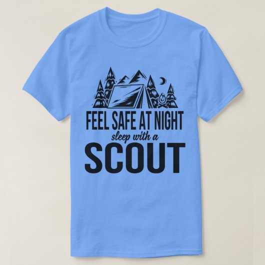 VOEL JE VEILIG IN DE NACHTSLAAP MET EEN SCOUT T-SHIRT (Design voorkant)