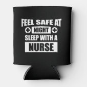 Voel je veilig in nachtslaap met een verpleegster blikjeskoeler (Voorkant)