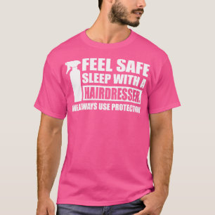 Voel je veilig slapen met een kapper wit t-shirt