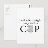 Voel je veilig vanavond. briefkaart (Voorkant / Achterkant)