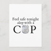 Voel je veilig vanavond. briefkaart (Voorkant)