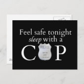 Voel je veilig vanavond. briefkaart (Voorkant / Achterkant)