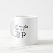 Voel je veilig vanavond! koffiemok (Voorkant links)