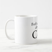 Voel je veilig vannacht! koffiemok (Links)
