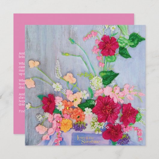 "Voel je vrij" Dank-je-kaart Bedankkaart (Voorkant / Achterkant)