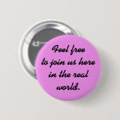 Voel je vrij ronde button 5,7 cm (Voorkant /achterkant)