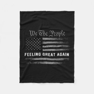 Voel je weer geweldig Trump 2024 Fleece Deken