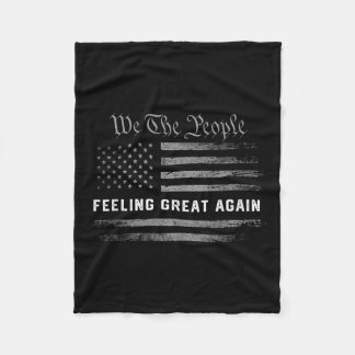 Voel je weer geweldig Trump 2024 Fleece Deken
