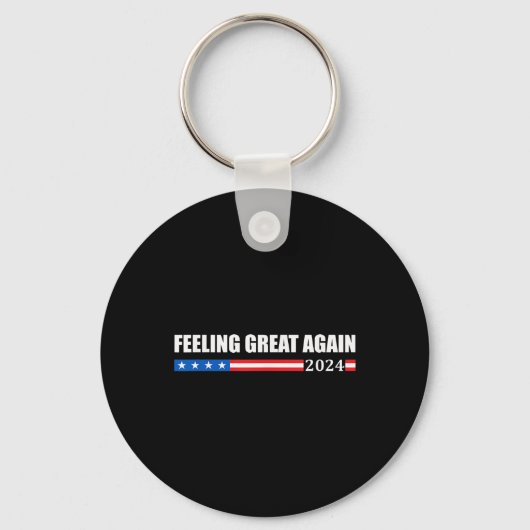 Voel je weer geweldig Trump 2024 Sleutelhanger (Voorkant)