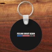 Voel je weer geweldig Trump 2024 Sleutelhanger (Voorkant)