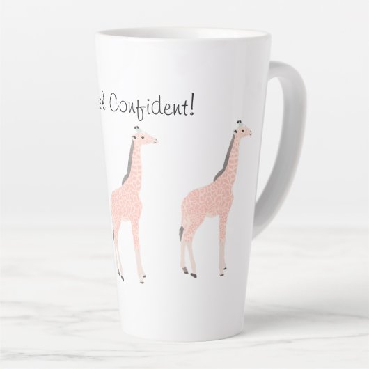 Voel je zelfverzekerd Bereik voor de Sterren Water Latte Mok (Rechterhoek)