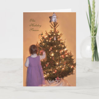 "Voel magisch,". Kerstkaart Feestdagen Kaart