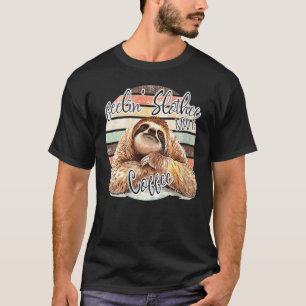 Voel me lui Ik heb koffie nodig Luiaard Koffie Re T-shirt