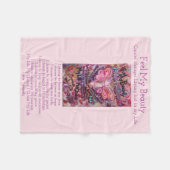 Voel me mijn schoonheidskankergedicht endekletjes fleece deken (Voorkant (Horizontaal))