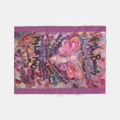 Voel me mijn schoonheidsternenmantel Chemo Fleece  Deken (Voorkant (Horizontaal))