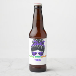 Voel me vandaag extra chagrijnig bier etiket