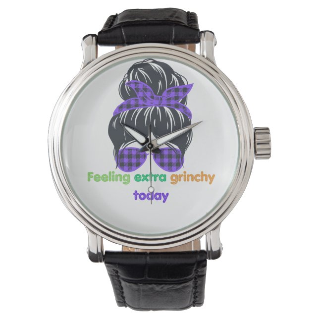 Voel me vandaag extra chagrijnig horloge (Voorkant)