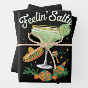 Voel me Zout Margarita Grappig Cinco De Mayo Inpakpapier Vel