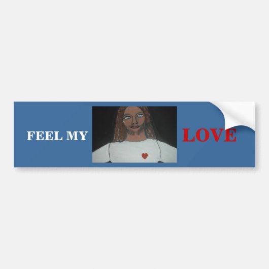 VOEL MIJN LIEFJE BUMPERSTICKER (Voorkant)