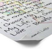 Voel mijn Poster met Beauty Cancer Poem Afdrukken (Hoek)