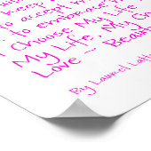 Voel mijn Poster voor mooie kankergedicht (Hoek)