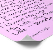 Voel mijn Poster voor mooie kankergedicht (Hoek)