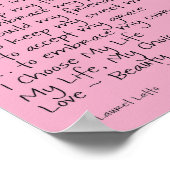 Voel mijn Poster voor mooie kankergedicht (Hoek)